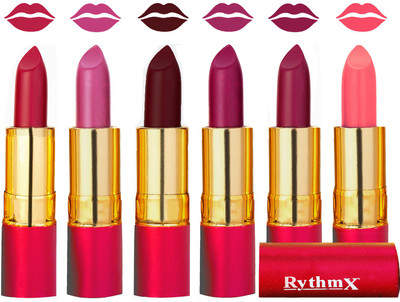 Rythmx Flawless Matte Finish Non Transfer Lipstick Set of 6 Shades(Red, Metallic Pink, Maroon, Light Purple, Magnta, Peach)
Rythmx Flawless Matte Finish Non Transfer Lipstick Set of 6 Shades(Red, Metallic Pink, Maroon, Light Purple, Magnta, Peach)