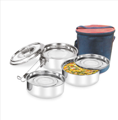 Rema Sizzler Insulated Lunch Box with Bag - Stainless Steel Storage Container With Spoon & Carry Bag - Office & Student 3 Containers Lunch Box(1500 ml), Blue
Rema Sizzler Insulated Lunch Box with Bag - Stainless Steel Storage Container With Spoon & Carry Bag - Office & Student 3 Containers Lunch Box(1500 ml), Blue