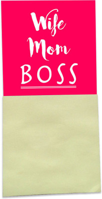 Clixicle Magnet with Post-It - Wife Mom Boss - 3in x 6in Fridge Magnet Pack of 1(Multicolor)
Clixicle Magnet with Post-It - Wife Mom Boss - 3in x 6in Fridge Magnet Pack of 1(Multicolor)