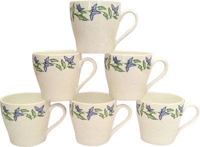 Pearl A-103 Bone China(Multicolor, Pack of 6)