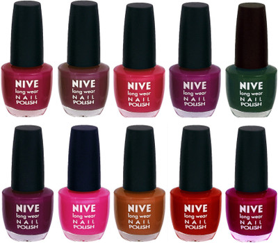 Nive Nail Polish Combo At Wholesale Rate Pink,Purple,Pink,Purple,Green,Purple,Pink,Brown,Red,Pink(Pack of 10)
Nive Nail Polish Combo At Wholesale Rate Pink,Purple,Pink,Purple,Green,Purple,Pink,Brown,Red,Pink(Pack of 10)