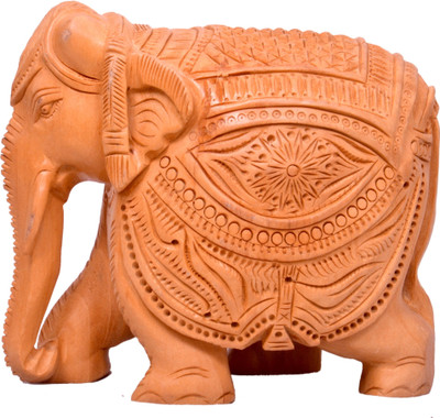 artisianhouse Decorative Showpiece - 10 cm(Neem Wood, Brown)