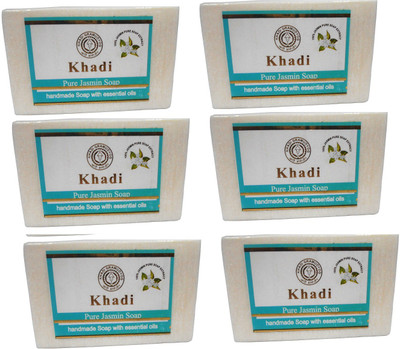 Khadi Herbal NaturalHoney Glycerine Soap - Pack Of 6(750 g, Pack of 6)