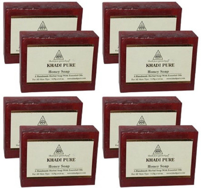 Khadi pure gramodyog HONEY SOAP - 125 gm (SET OF 8)(1000 g, Pack of 8)