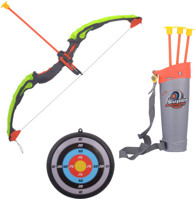 Kiditos Archer Bow and Arrow, Quiver, 3 Arrows, Strong String Thread, Target Board with LED Flashing Light(Multicolor)
Kiditos Archer Bow and Arrow, Quiver, 3 Arrows, Strong String Thread, Target Board with LED Flashing Light(Multicolor)