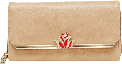 Esbeda Women Beige Artificial Leather Wallet(4 Card Slots)