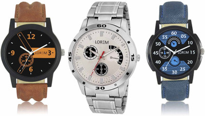 LOREM New LR01-02-101 Exclsive Chronograph Pattern Best Stylish Combo Watch - For Men
LOREM New LR01-02-101 Exclsive Chronograph Pattern Best Stylish Combo Watch - For Men