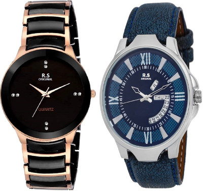R S Original DIWALI DHAMAKA OFFER BLACK & BLUE DATE & TIME SET OF 2 RSO-61 series Watch - For Men
R S Original DIWALI DHAMAKA OFFER BLACK & BLUE DATE & TIME SET OF 2 RSO-61 series Watch - For Men