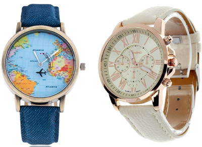 DECLASSE WORLD MAP CHRONOGRAPH PATTERN WITH GENEVA PLATINUM PARTY WEAR Watch - For Couple
DECLASSE WORLD MAP CHRONOGRAPH PATTERN WITH GENEVA PLATINUM PARTY WEAR Watch - For Couple