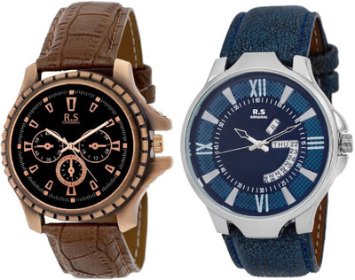 R S Original DIWALI DHAMAKA OFFER BLACK & BLUE DATE & TIME SET OF 2 RSO-54 series Watch - For Men
R S Original DIWALI DHAMAKA OFFER BLACK & BLUE DATE & TIME SET OF 2 RSO-54 series Watch - For Men