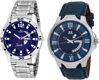 R S Original DIWALI DHAMAKA OFFER BLUE & BLUE DATE & TIME SET OF 2 RSO-49 series Watch - For Men
R S Original DIWALI DHAMAKA OFFER BLUE & BLUE DATE & TIME SET OF 2 RSO-49 series Watch - For Men