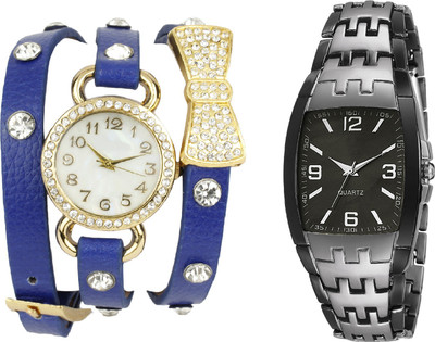 DECLASSE silver grey two tone collection men watch with BO TIE bracelet ladies pendet party wear diamond studded Watch - For Couple
DECLASSE silver grey two tone collection men watch with BO TIE bracelet ladies pendet party wear diamond studded Watch - For Couple
