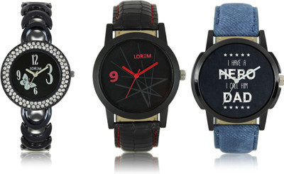 LOREM New LR07-08-201 Exclsive Diamond Studed Black Best Stylish Combo Watch - For Boys & Girls
LOREM New LR07-08-201 Exclsive Diamond Studed Black Best Stylish Combo Watch - For Boys & Girls