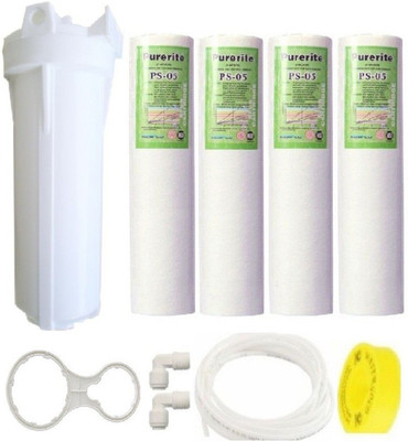 SRIHPE Kemflo Prefilter 10" Housing with 4 Spun Candle, Spanner & Pipe Solid Filter Cartridge(0.5, Pack of 1)
SRIHPE Kemflo Prefilter 10" Housing with 4 Spun Candle, Spanner & Pipe Solid Filter Cartridge(0.5, Pack of 1)