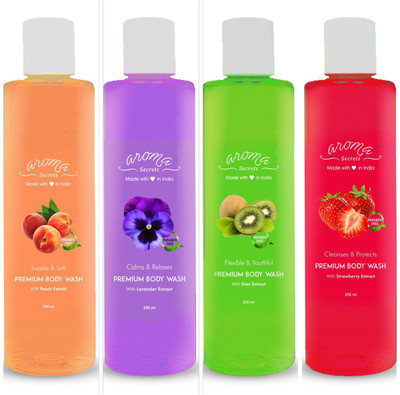 Aroma Secrets Combo Pack of Peach, Lavender, Kiwi & Strawberry(1000 ml, Pack of 4)
Aroma Secrets Combo Pack of Peach, Lavender, Kiwi & Strawberry(1000 ml, Pack of 4)