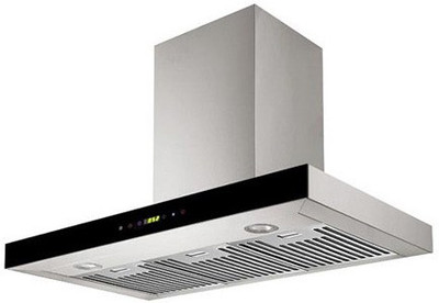 Hindware HINDWARE FABIA PLUS 90 Wall Mounted Chimney(SILVER 1100 CMH)