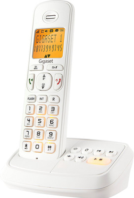 Gigaset A500A with Answering Machine Cordless Landline Phone with Answering Machine(White)
Gigaset A500A with Answering Machine Cordless Landline Phone with Answering Machine(White)