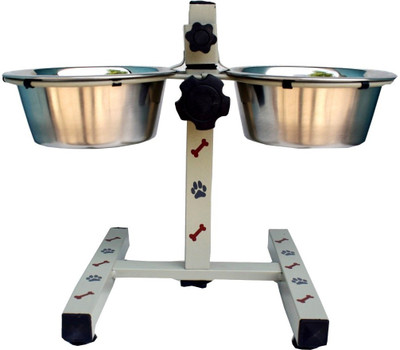 Petshop7 Small Double Diner Set with Stand Dog Bowl 950 MLx2 Off White Stand Stainless Steel Pet Bowl & Bottle(950 ml White)
Petshop7 Small Double Diner Set with Stand Dog Bowl 950 MLx2 Off White Stand Stainless Steel Pet Bowl & Bottle(950 ml White)