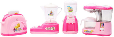 Emob 4 in 1 Battery Operated Pink Kitchen Household Appliances With Light & Sound Play Set Toy For Kids
Emob 4 in 1 Battery Operated Pink Kitchen Household Appliances With Light & Sound Play Set Toy For Kids
