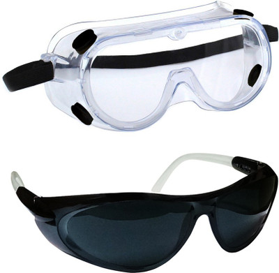 Arex 3M 1621 CHEMICAL SPLASH SAFETY GOGGLES & AREX AX1000BW Tinted Power Tool, Welding, Laboratory, Wood-working Safety Goggle(Free-size)
Arex 3M 1621 CHEMICAL SPLASH SAFETY GOGGLES & AREX AX1000BW Tinted Power Tool, Welding, Laboratory, Wood-working Safety Goggle(Free-size)