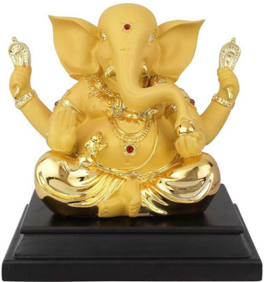 StatueStudio StatueStudio Yellow Gold Plated Ganpati Ganesha Corporate Wedding Diwali Decor Gift Statue 8" Decorative Showpiece - 20 cm(Polyresin, Gold)
StatueStudio StatueStudio Yellow Gold Plated Ganpati Ganesha Corporate Wedding Diwali Decor Gift Statue 8" Decorative Showpiece - 20 cm(Polyresin, Gold)