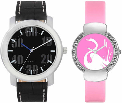 Volga VL39VT24 Exclusive Leather & Plastic Boys & Girls Combo Watch - For Men & Women