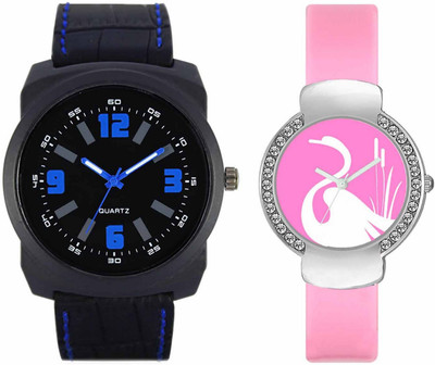 Volga VL32VT24 Exclusive Leather & Plastic Boys & Girls Combo Watch - For Men & Women