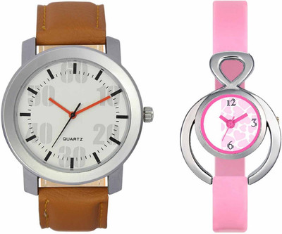 Volga VL27VT13 Exclusive Leather & Plastic Boys & Girls Combo Watch - For Men & Women
