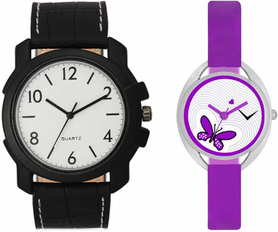 Volga VL13VT02 Exclusive Leather & Plastic Boys & Girls Combo Watch - For Men & Women