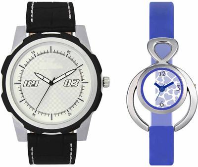 Volga VL40VT12 Exclusive Leather & Plastic Boys & Girls Combo Watch - For Men & Women