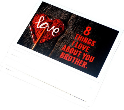 stawnch Stawnch 8 REASONS WHY I LOVE MY BROTHER GREETING CARDS Greeting Card(Multicolor, Pack of 8)
stawnch Stawnch 8 REASONS WHY I LOVE MY BROTHER GREETING CARDS Greeting Card(Multicolor, Pack of 8)
