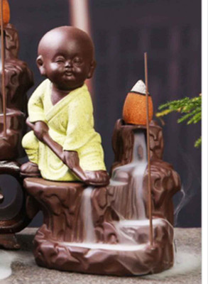 Craft Junction Handcrafted Little Baby Monk Smoke Backflow Incense Holder Decorative Showpiece - 12 cm(Polyresin, Multicolor)
Craft Junction Handcrafted Little Baby Monk Smoke Backflow Incense Holder Decorative Showpiece - 12 cm(Polyresin, Multicolor)