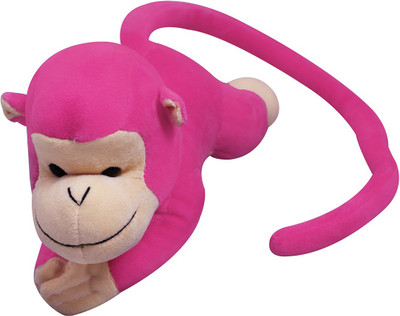 Casotec Funny Monkey Stuffed Soft Plush Soft Toy - 26 cm(Pink)
