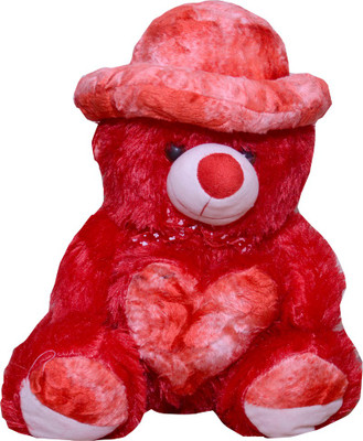 SBBN Teddy Bear with cap , heart and fur of red colour 45 cm tall 18 inch 1..5 feet - 45 cm(Red)
SBBN Teddy Bear with cap , heart and fur of red colour 45 cm tall 18 inch 1..5 feet - 45 cm(Red)