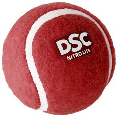 DSC DSC Tennis Ball Nitro Light Red Cricket Tennis Ball(Pack of 1, Red)