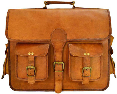 iHandikart Handmade Leather Bag Briefcase Bag 15" x 11" x 4" Medium Briefcase - For Men & Women(Brown)
iHandikart Handmade Leather Bag Briefcase Bag 15" x 11" x 4" Medium Briefcase - For Men & Women(Brown)