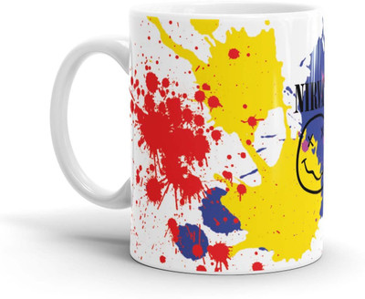 Chaapkhana Nirvana Designer White Ceramic Coffee Ceramic Mug(0.35)