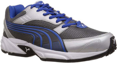 Puma Pluto Running Shoes For Men(Silver, Blue