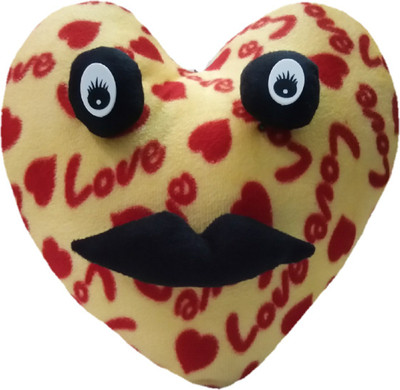 Aparshi Elegant heart stuffed soft cushion toy HTE1.13 - 55 cm(Multicolor)