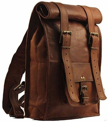 iHandikart Handmade Leather Bag | Backpack | Luggage Bag | 16.5"(Rolled) x 14"(Lenth) x 24"(Open) x 4"(Width) 20 L Backpack(Brown)
iHandikart Handmade Leather Bag | Backpack | Luggage Bag | 16.5"(Rolled) x 14"(Lenth) x 24"(Open) x 4"(Width) 20 L Backpack(Brown)
