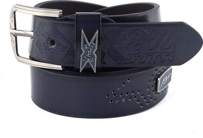 Milky Way Men Casual, Party, Formal, Evening Blue Genuine Leather Belt