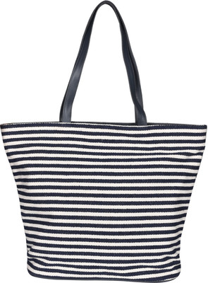 reggel Shoulder Bag(White, Blue), Blue;white