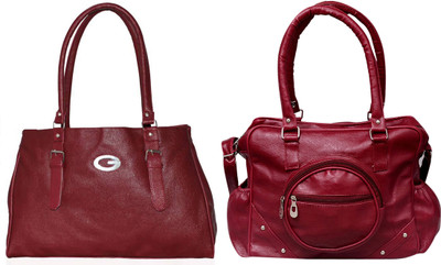 Vera Stayle Shoulder Bag(Maroon)