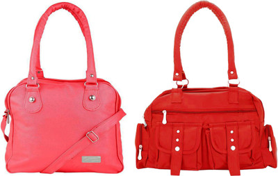 Vera Stayle Shoulder Bag(Pink, Red)