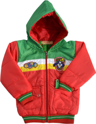 Come In Kids Full Sleeve Solid Baby Boys Jacket, Red
