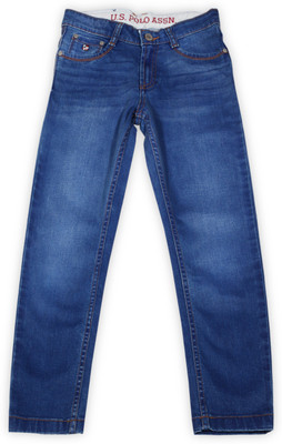 US Polo Kids Slim Boys Blue Jeans, Me. blue