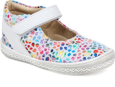Beanz Girls Velcro Running Shoes(Beige, Off-white/ beige