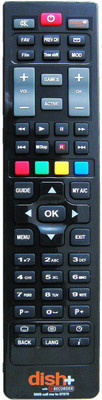 PARSHWA 23 Dish+ Set-Top Box SP-1240 Remote Controller(Black)