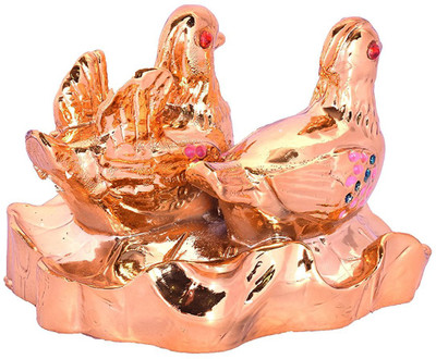 Vyne Vastu / Fengshui Golden Mandarin Ducks on Lotus Leafs For love Decorative Showpiece - 6 cm(Polyresin, Gold)
Vyne Vastu / Fengshui Golden Mandarin Ducks on Lotus Leafs For love Decorative Showpiece - 6 cm(Polyresin, Gold)
