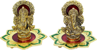 Craft Junction Handcrafted Lord Ganesha Lakshmi Decorative Showpiece - 8.5 cm(Steel, Gold)
Craft Junction Handcrafted Lord Ganesha Lakshmi Decorative Showpiece - 8.5 cm(Steel, Gold)